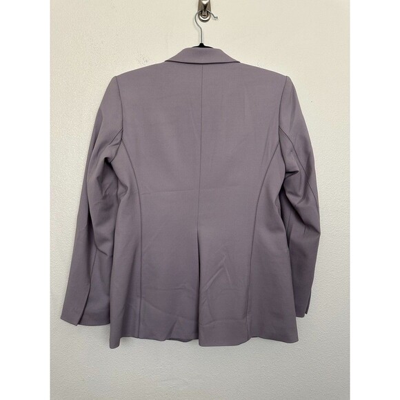 MM Lafleur The Yiyan Blazer Wool Twill Light Lilac Purple One Button Women 4 NEW - Picture 10 of 12